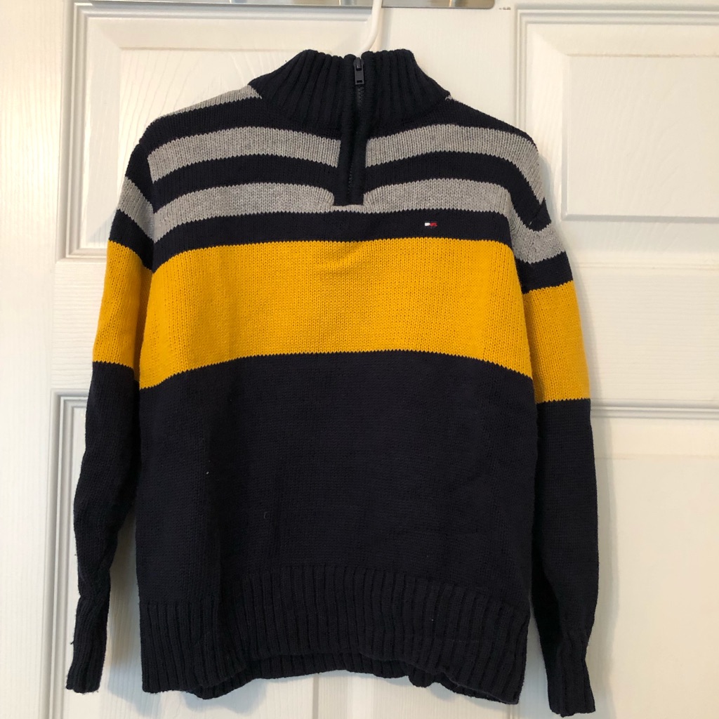 Th Zip Up Pullover Sweater